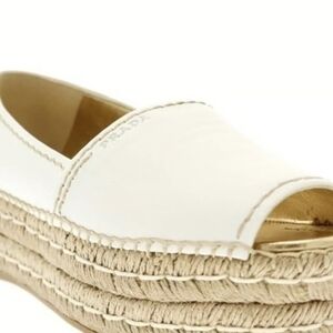 Prada White Platform Espadrilles